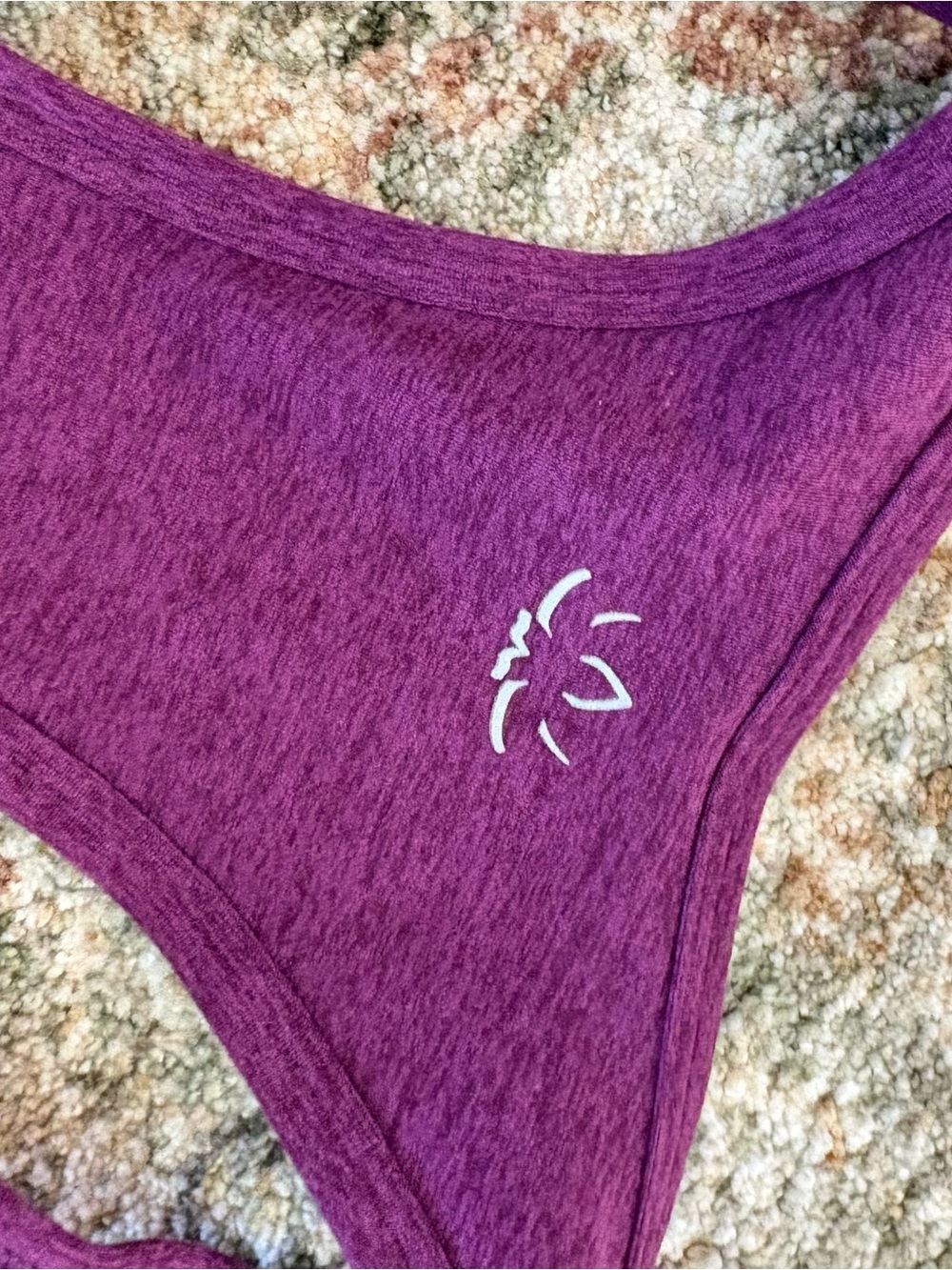 Beyond Yoga Spacedye Lift Your Spirits Bra Small Removable Cups Pink Purple - Picture 4 of 6